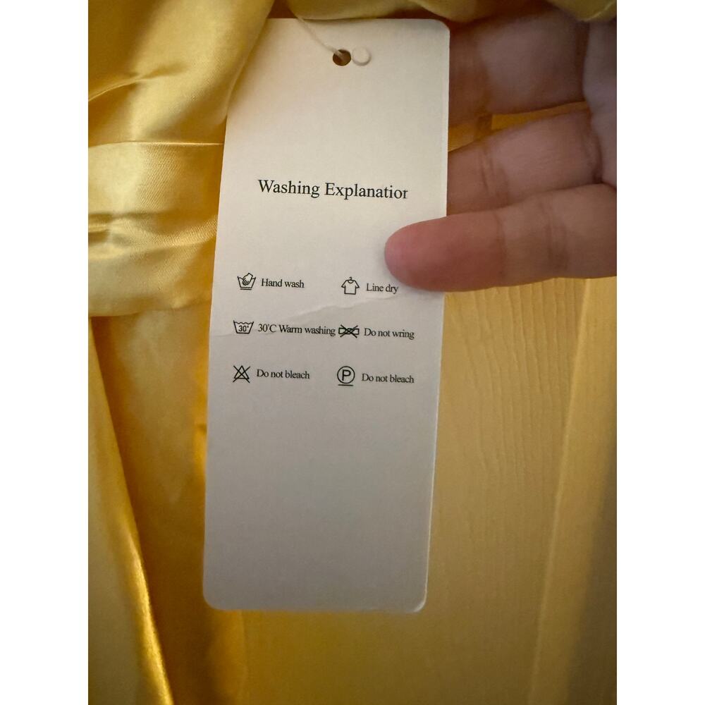 Beautiful Yellow Prom/Formal Dress Size 0 NWT - Picture 4 of 6
